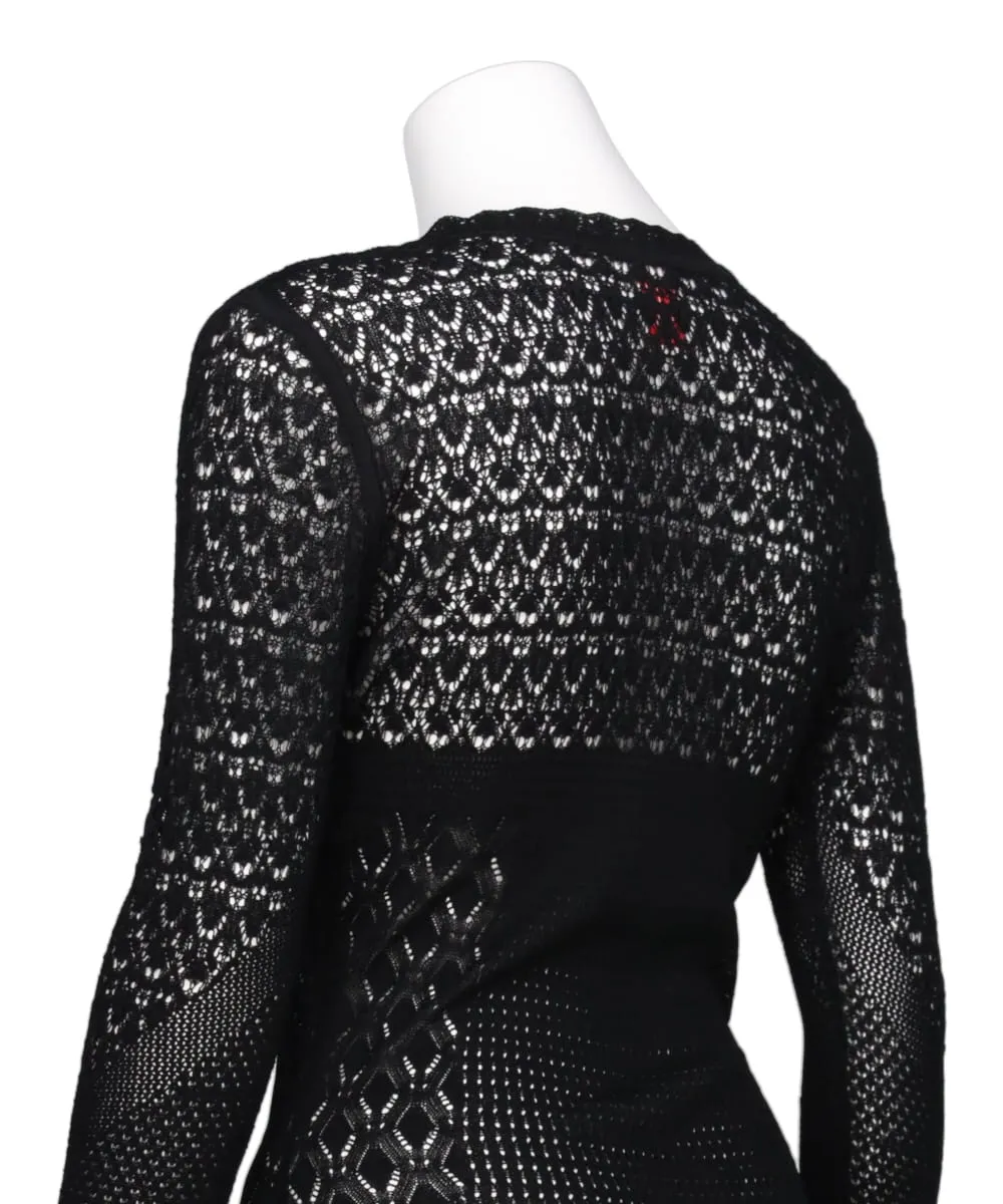 LACE KNIT V-NECK BODYSUITS