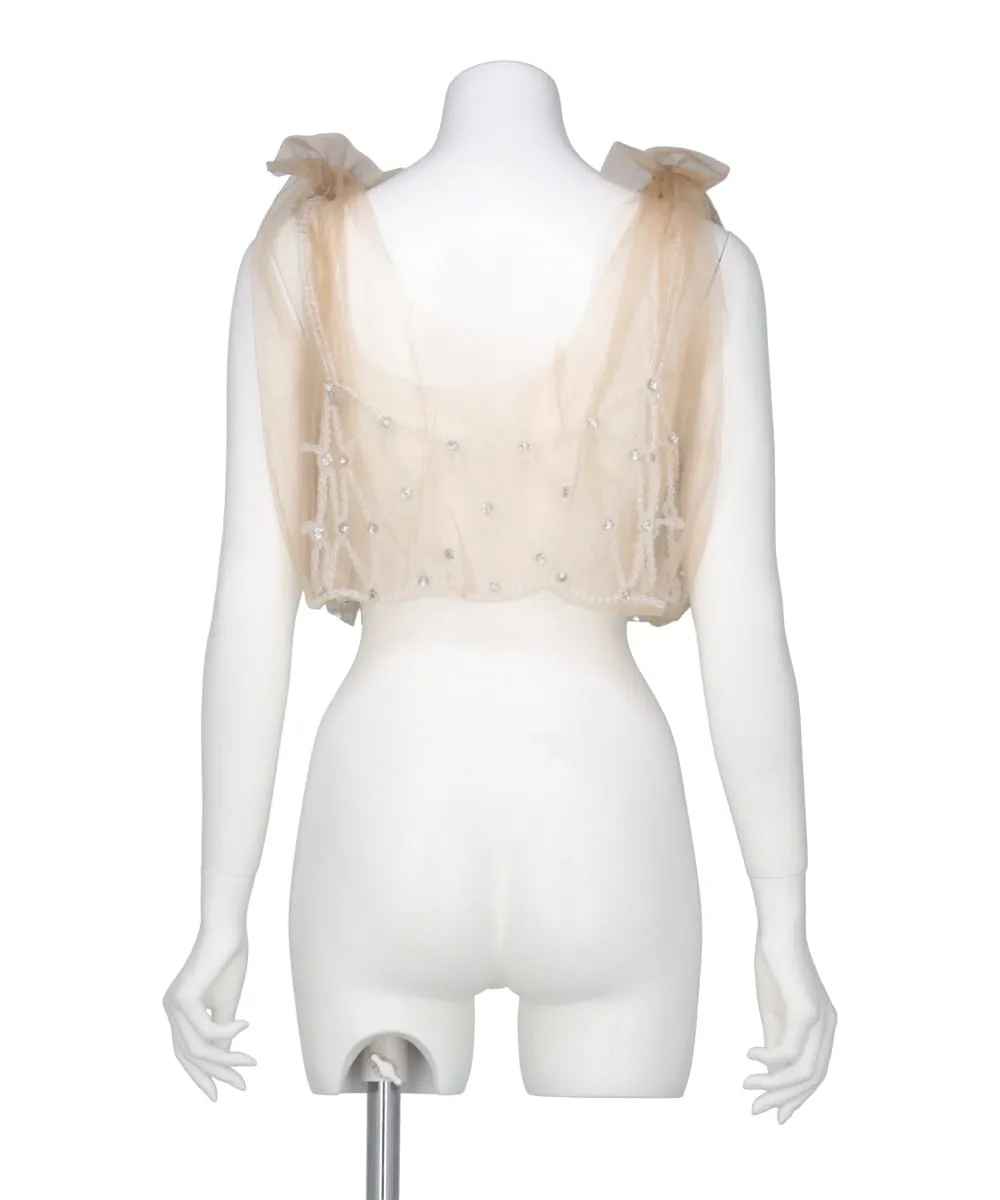 TULLE x BEADS VEST