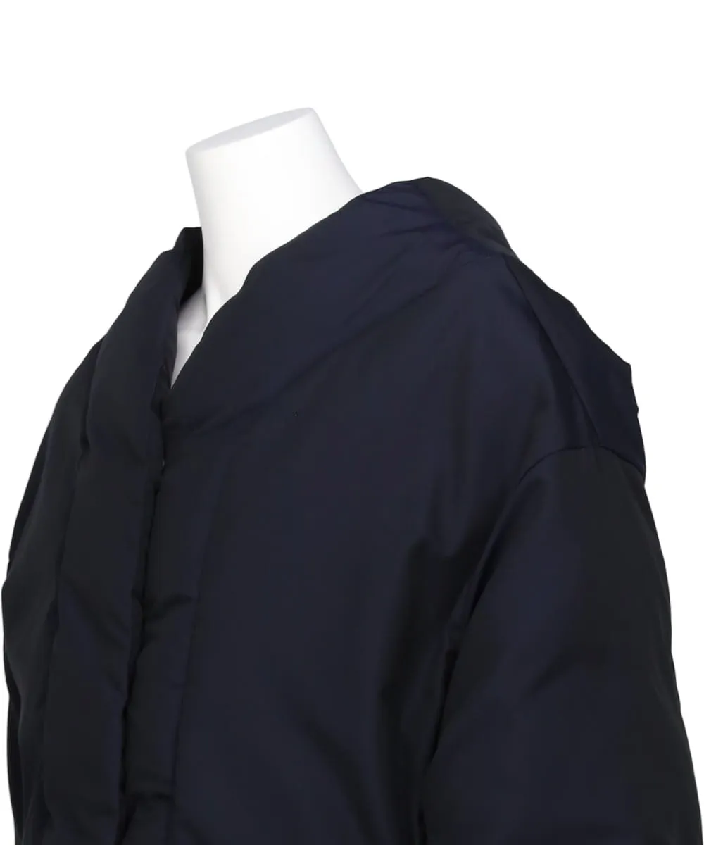 SILK NYLON ROUNDED DOWN JACKET