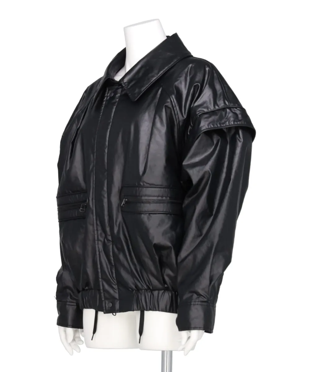 WAX VINTAGE PADDED DETACHABLE SHORT BLOUSON