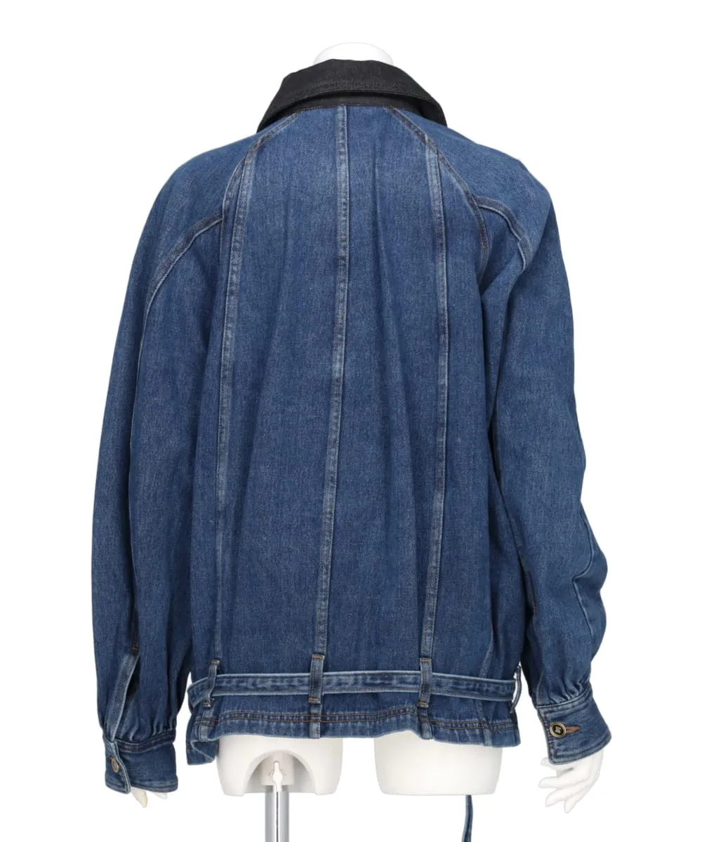 DENIM BOMBER JACKET