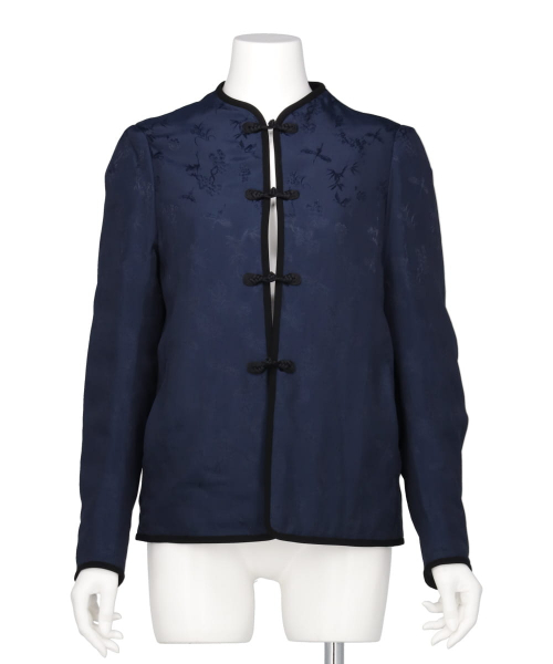 CRANE PATTERN JACQUARD JACKET