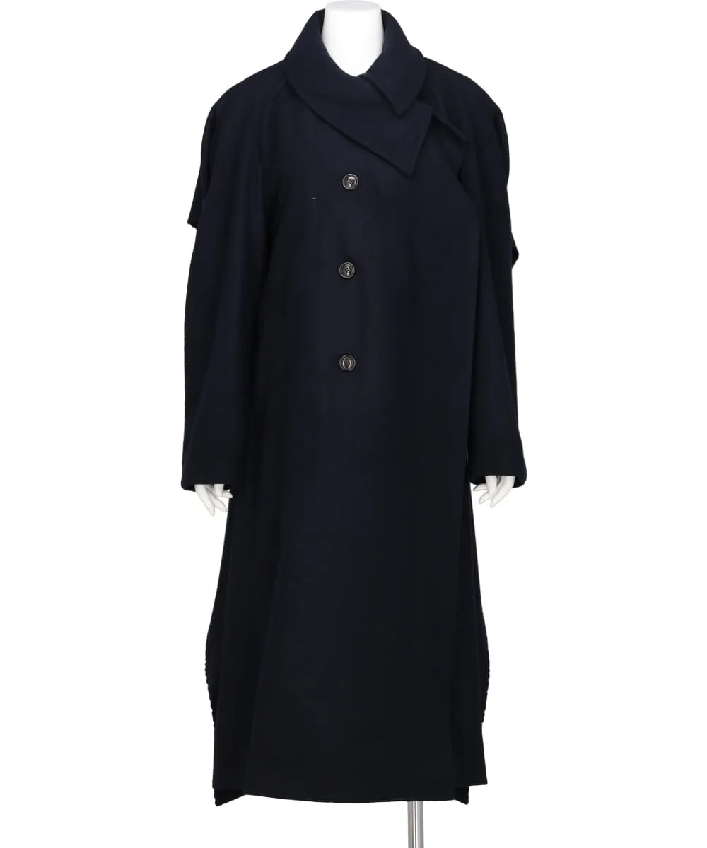 STINGRAY DRAPE MELTON COAT