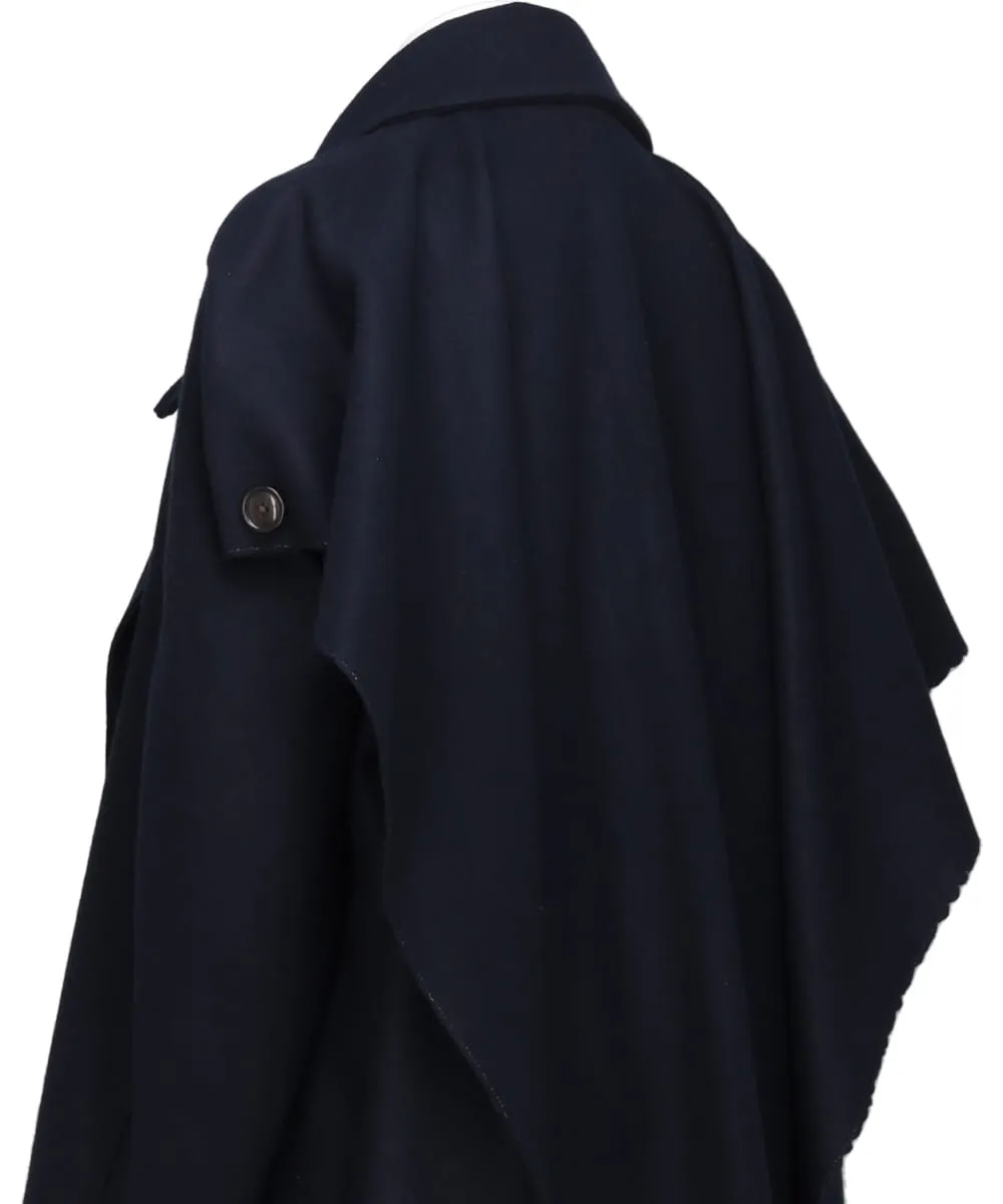 STINGRAY DRAPE MELTON COAT