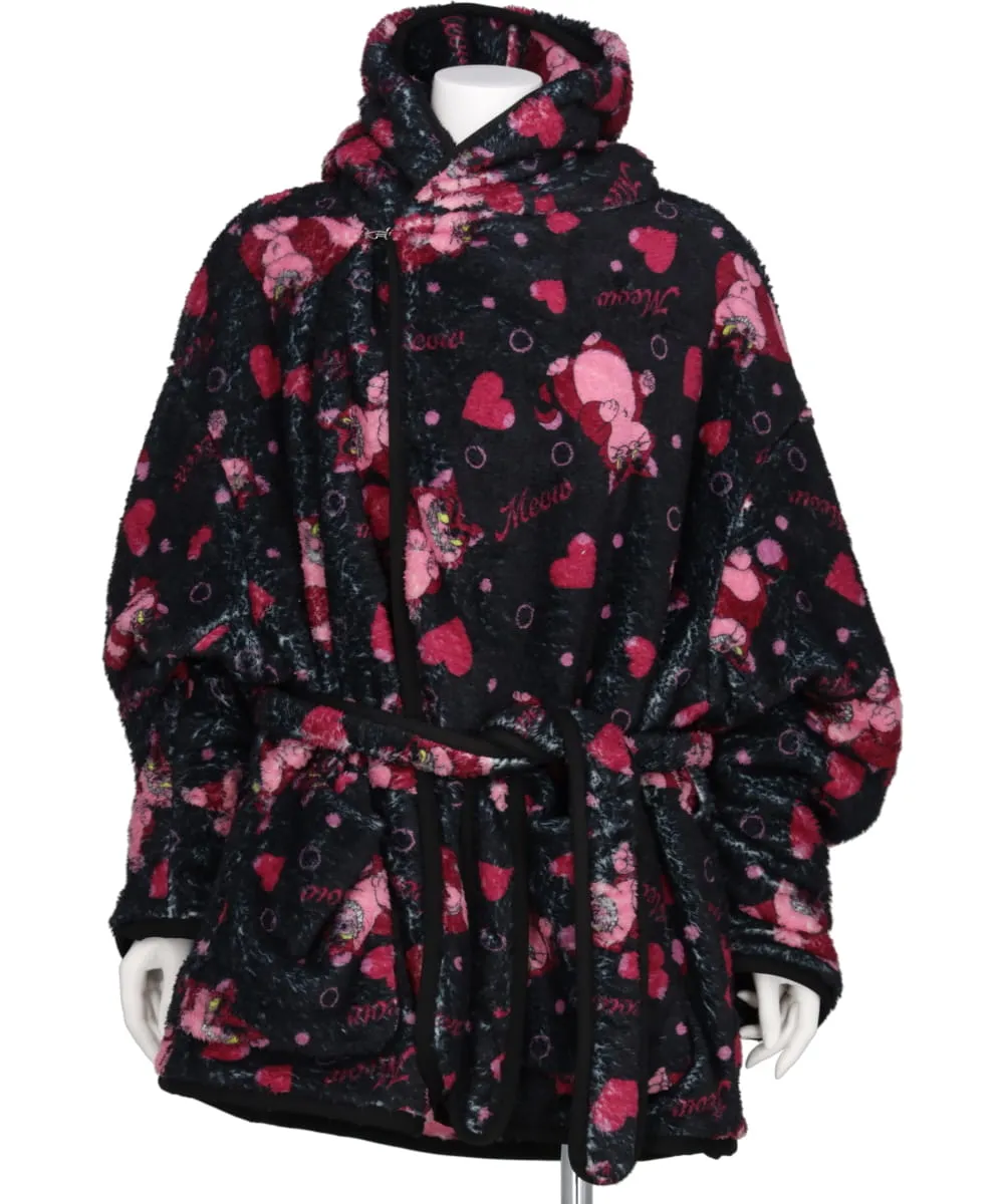 CARTOON PRINT BLANKET COAT