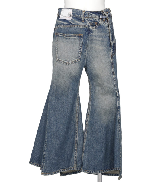 DECONSTRUCTION SUPER FLARE DENIM PANTS