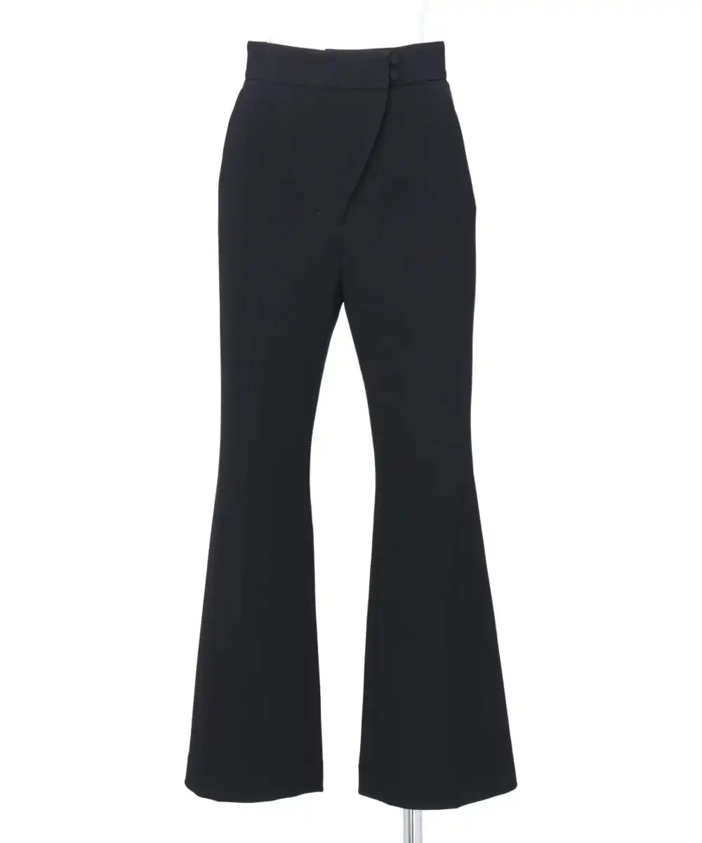 ACETATE POLYESTER CROPPED SUIT TROUSERS