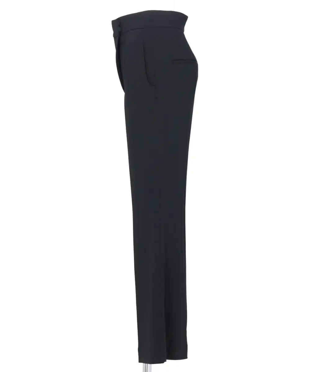 ACETATE POLYESTER CROPPED SUIT TROUSERS