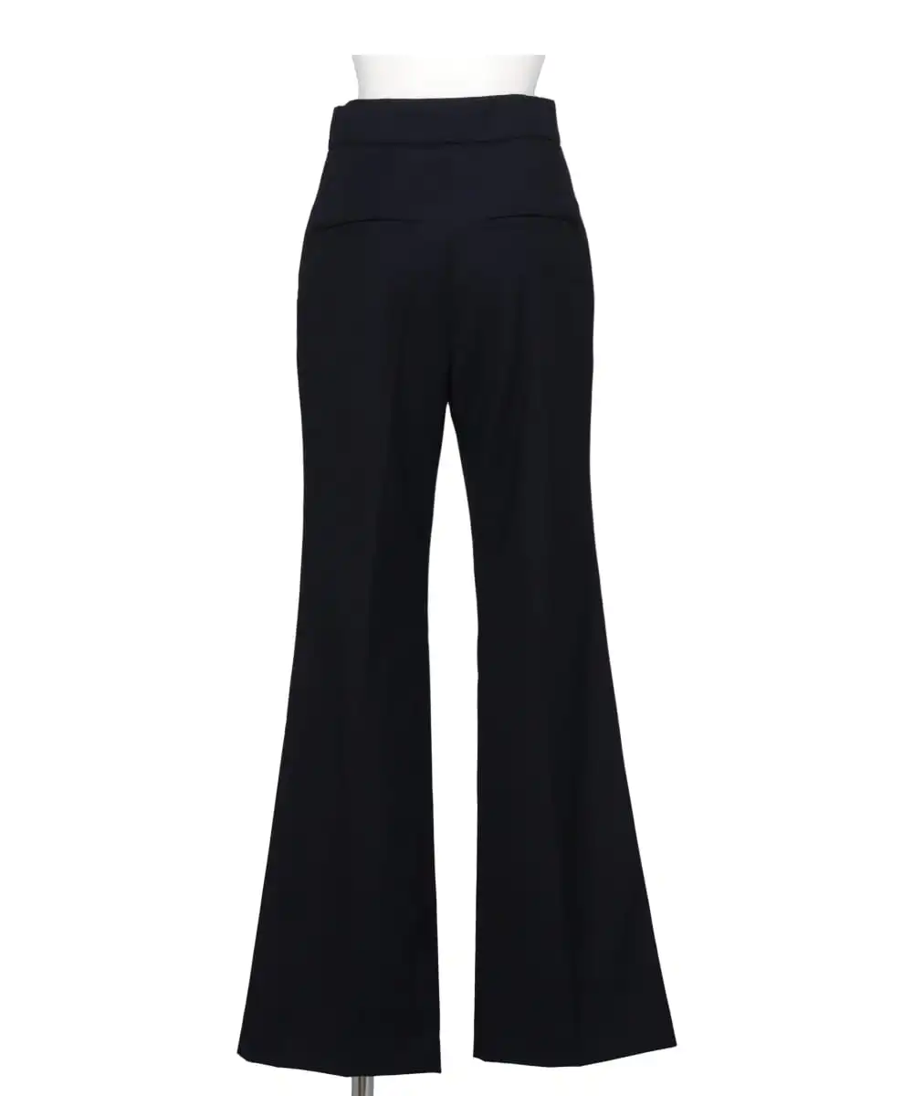 LIGHT WOOL MAX GABADINE FLARED SUIT TROUSERS