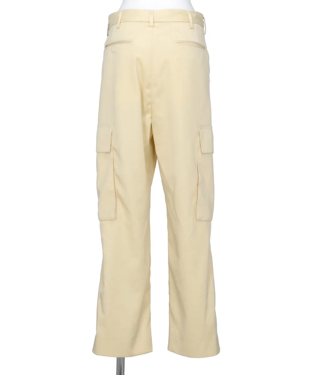 SATIN BELTED CARGO PANTS