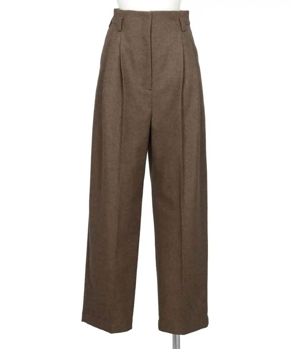 FLANNEL TUCK TROUSER