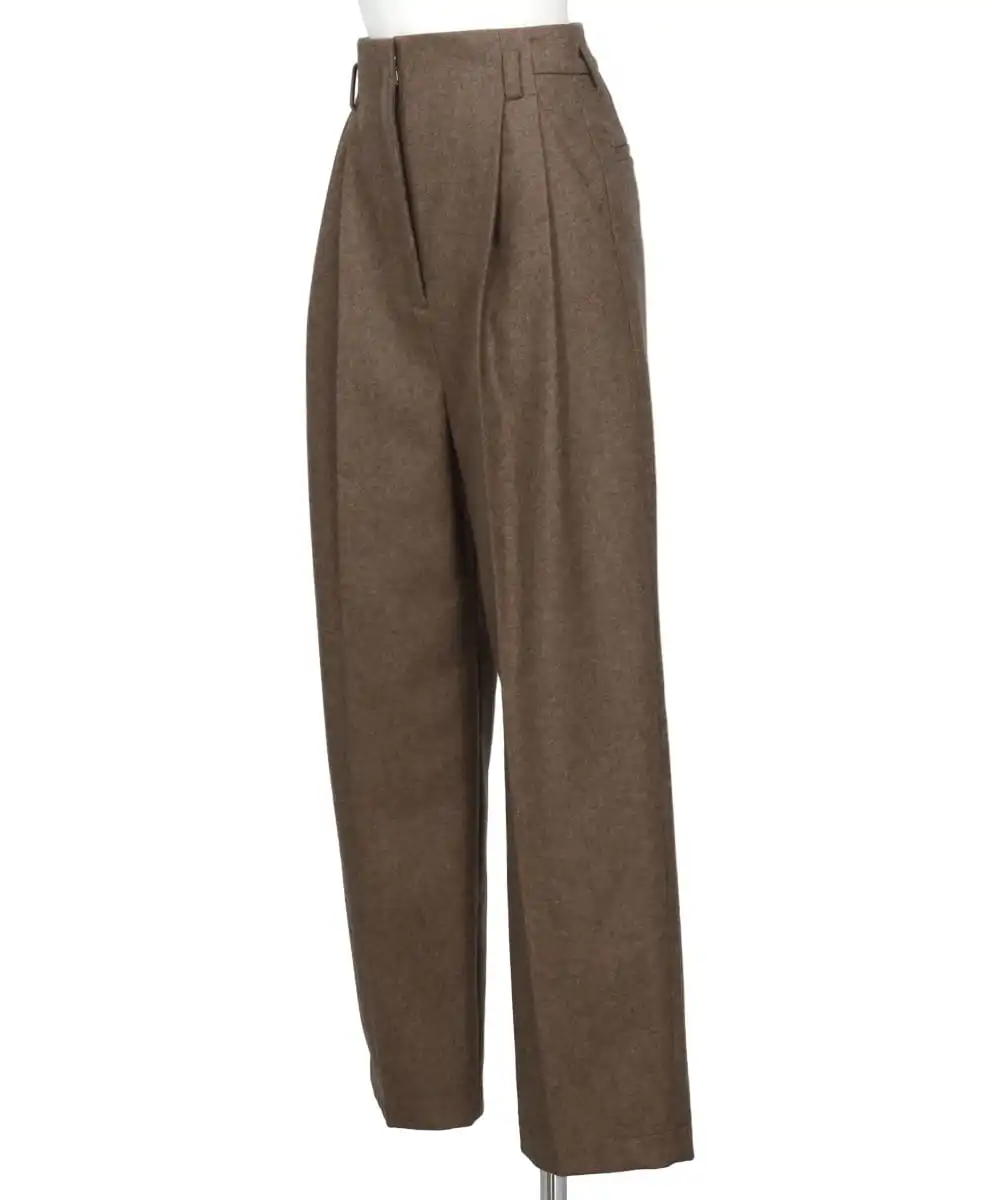 FLANNEL TUCK TROUSER