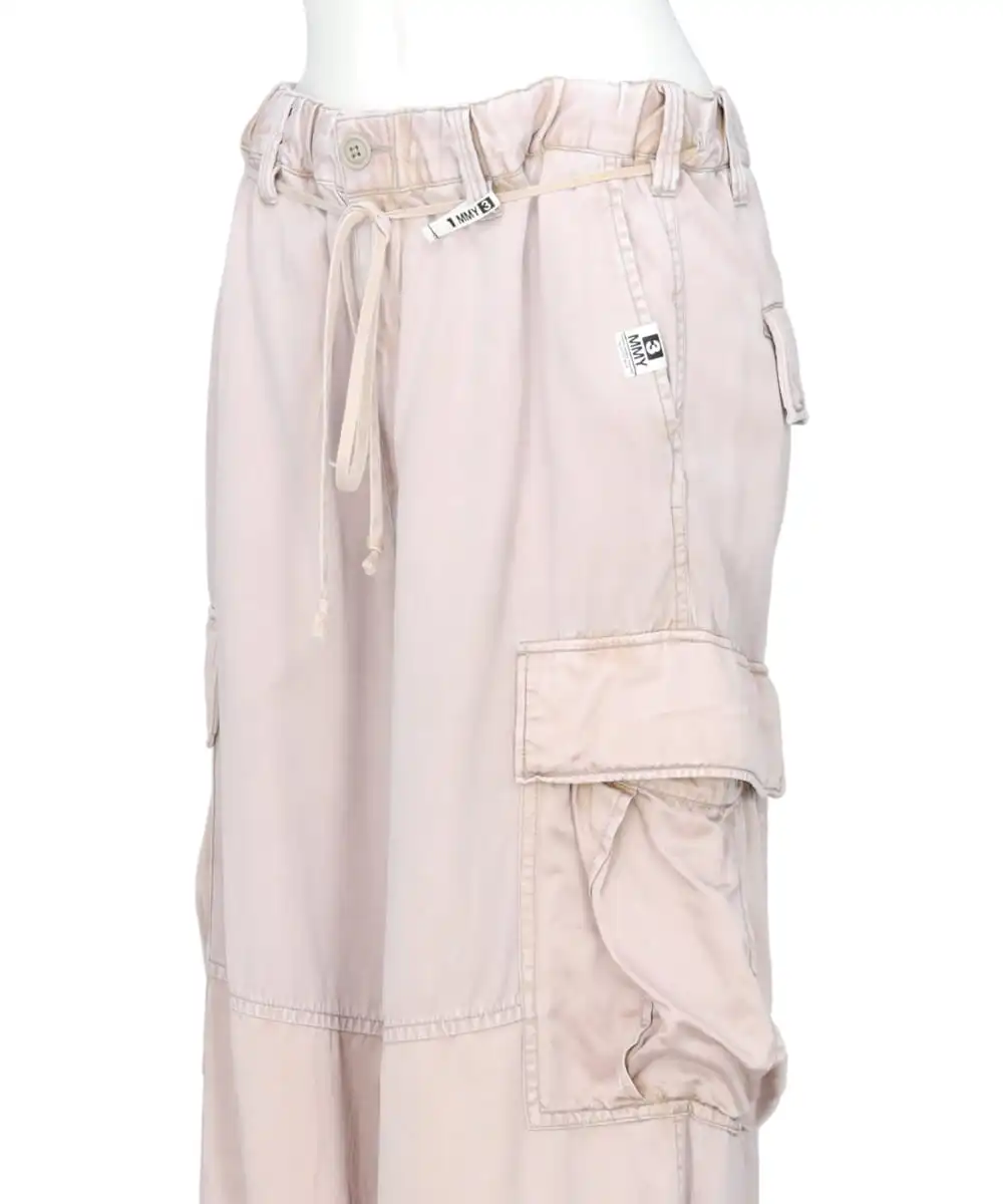 C/R SATIN CARGO PANTS