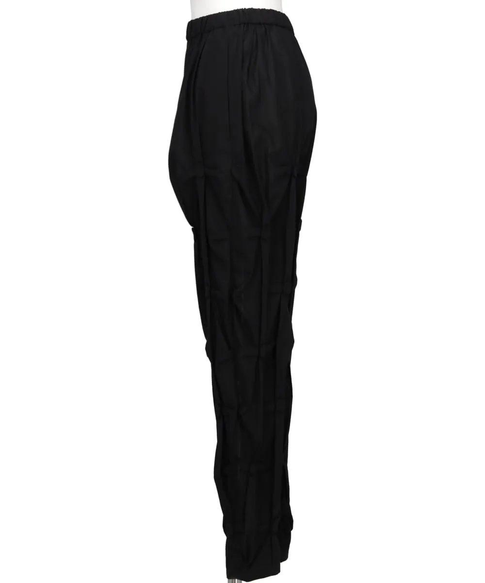 SHEER BROAD DIAMOND TUCK PANTS