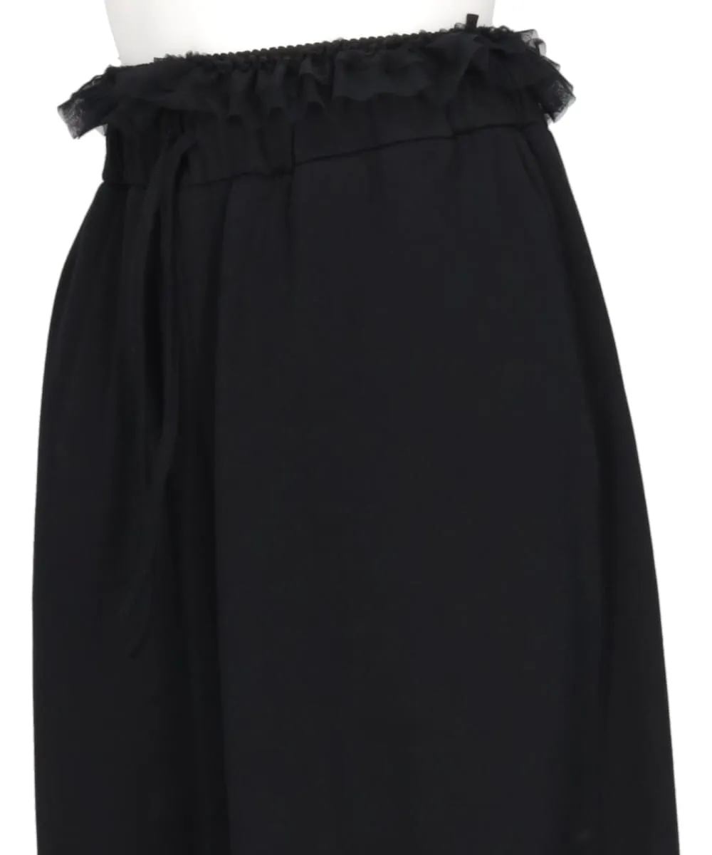 EXPOSED FRILLY BRIEF DRAWSTRING JOGGERS