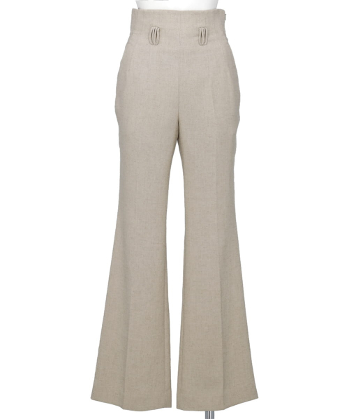 LINEN TOUCH TRIACETATE TROUSERS