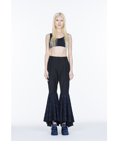 PANEL FLARE TROUSERS