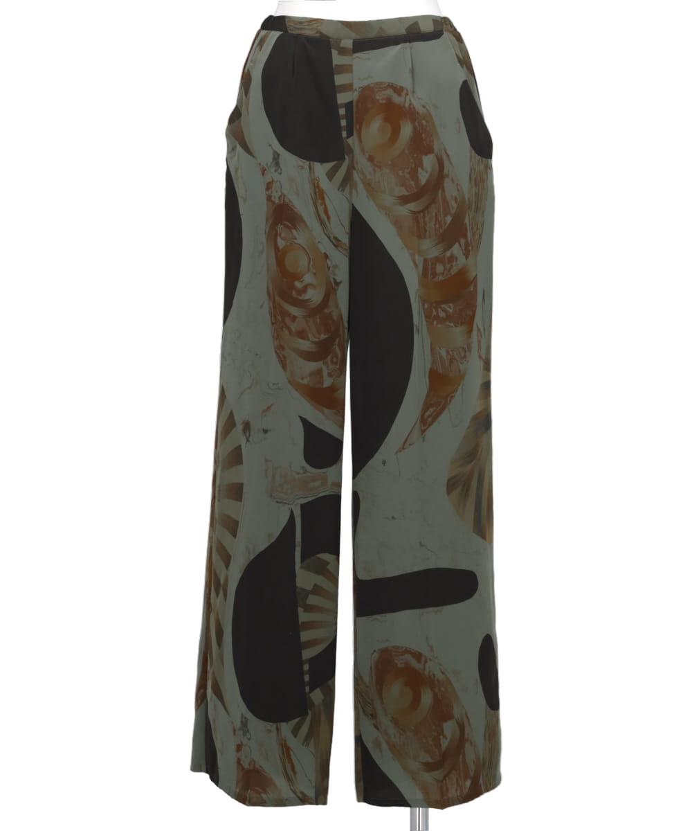 MARBLE PRINT TROUSERS