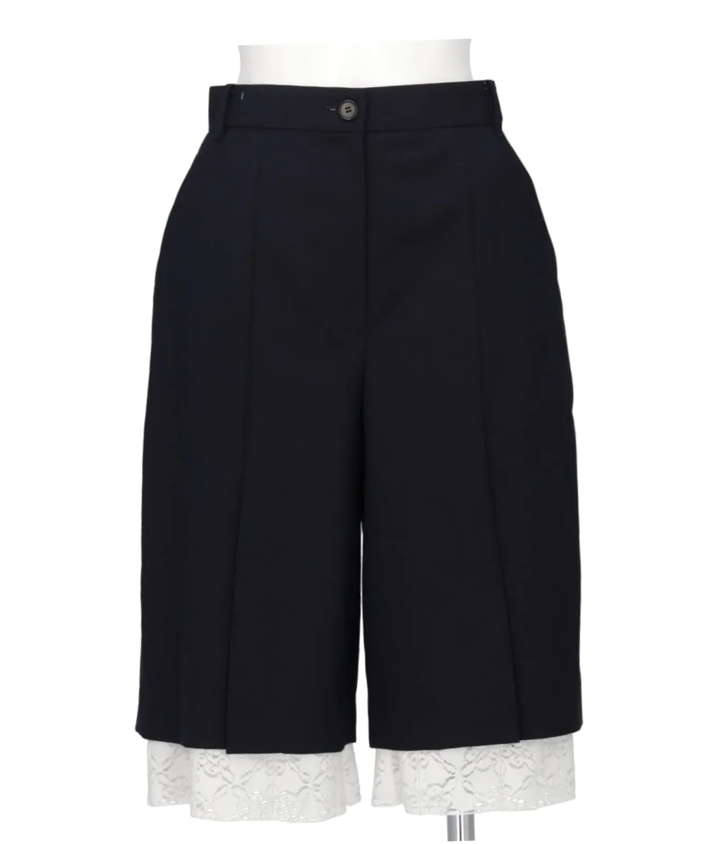 SUIT SHORTS WITH FRONT SLIT
