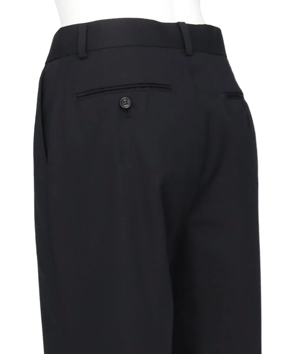 WOOL STRAIGHT TROUSERS