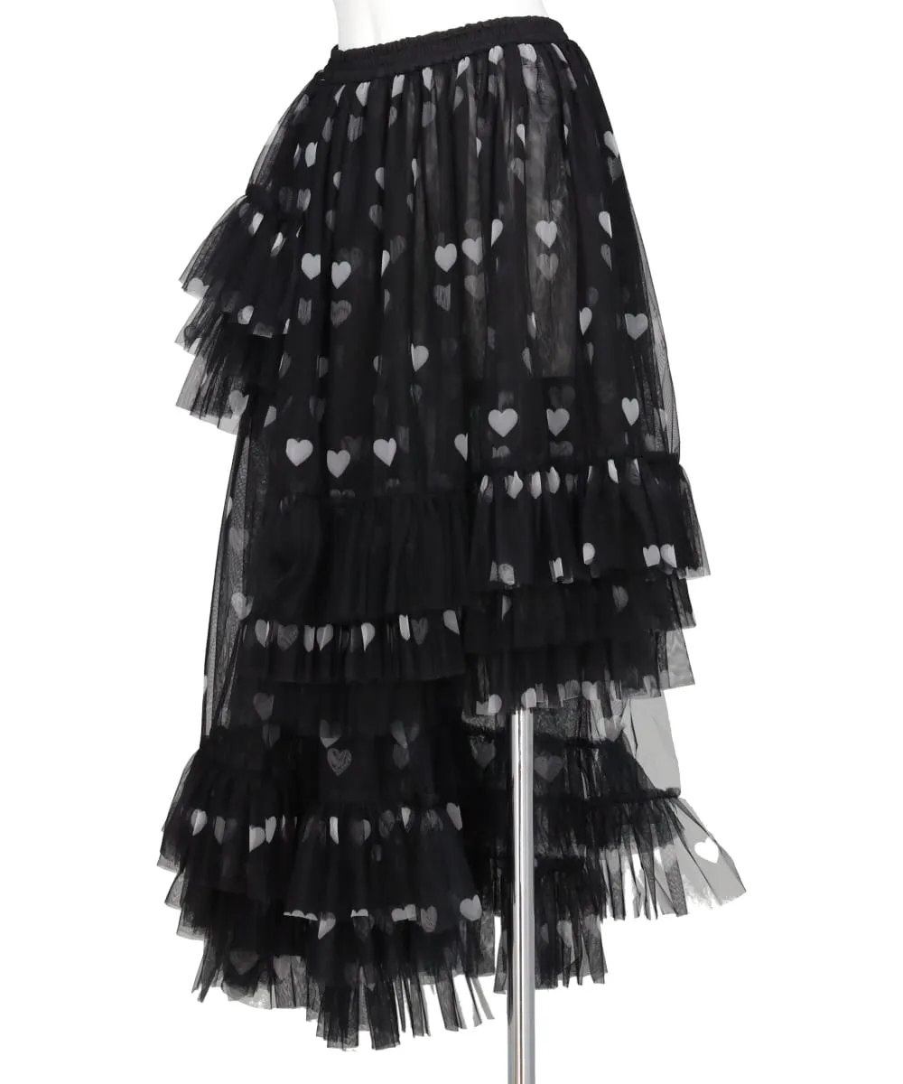 ASYMMETRIC TULLE SKIRT