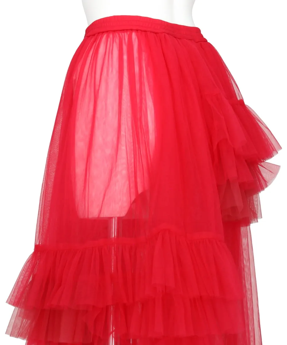 ASYMMETRIC TULLE SKIRT