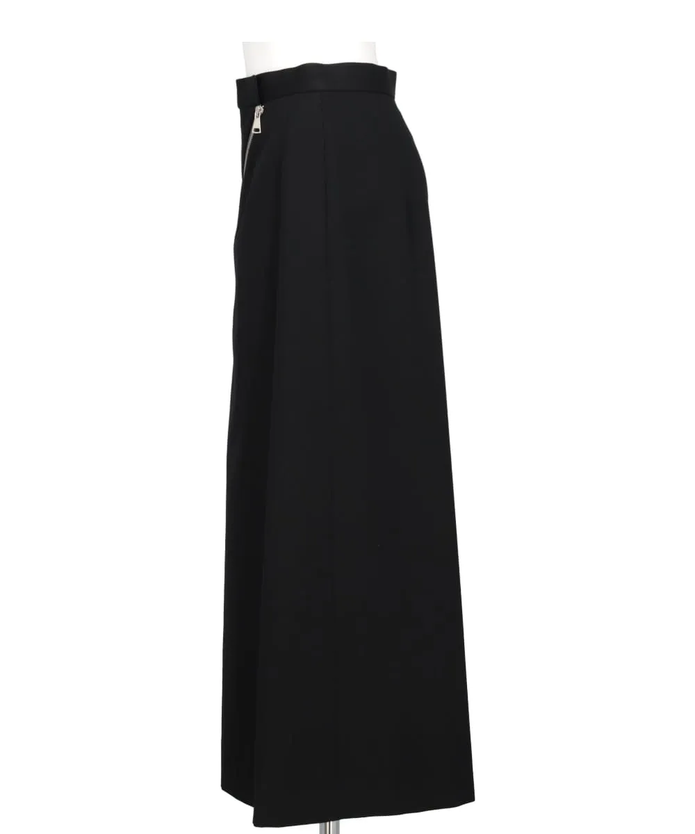 ZIP-DETAIL LONG SKIRT