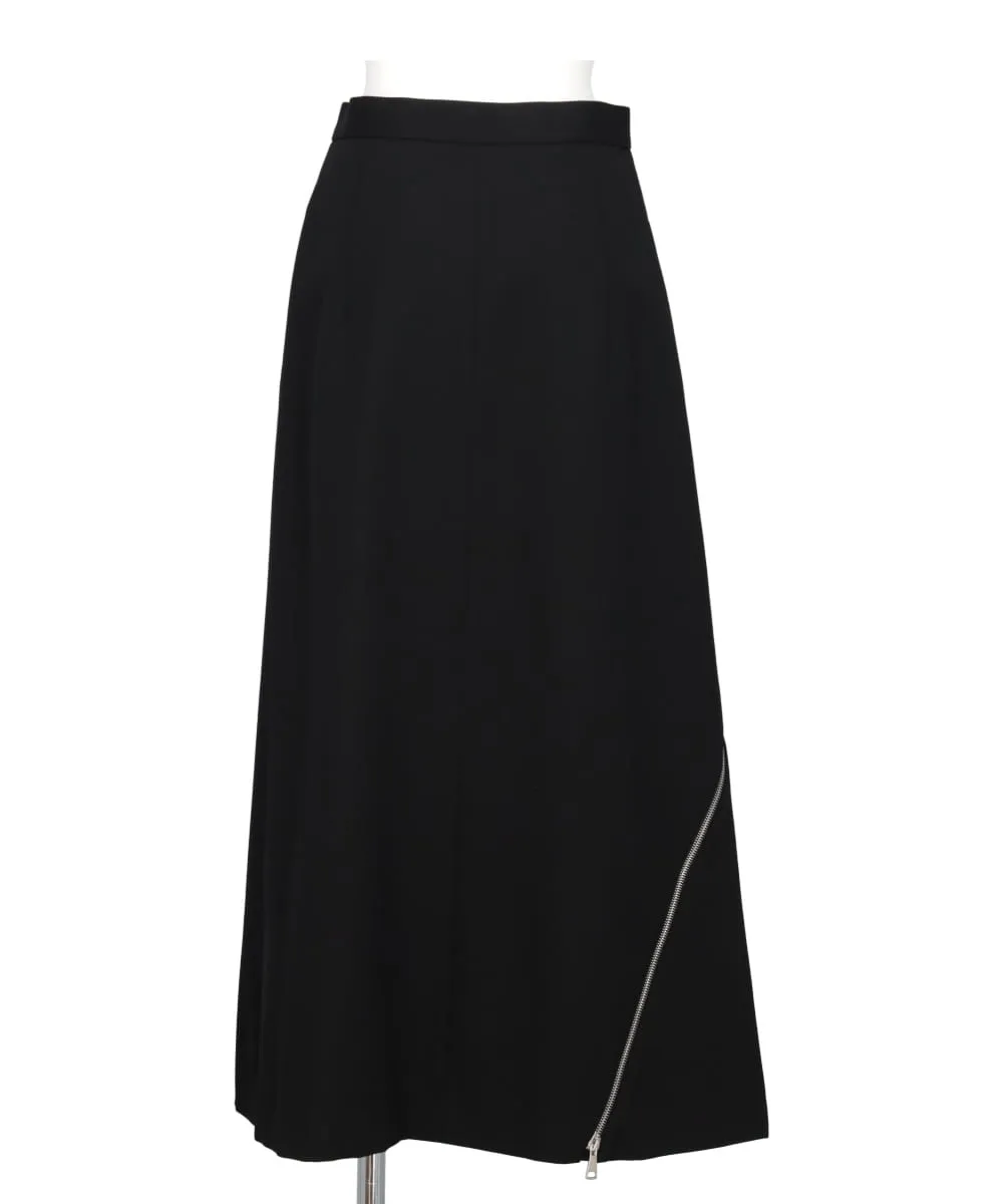 ZIP-DETAIL LONG SKIRT