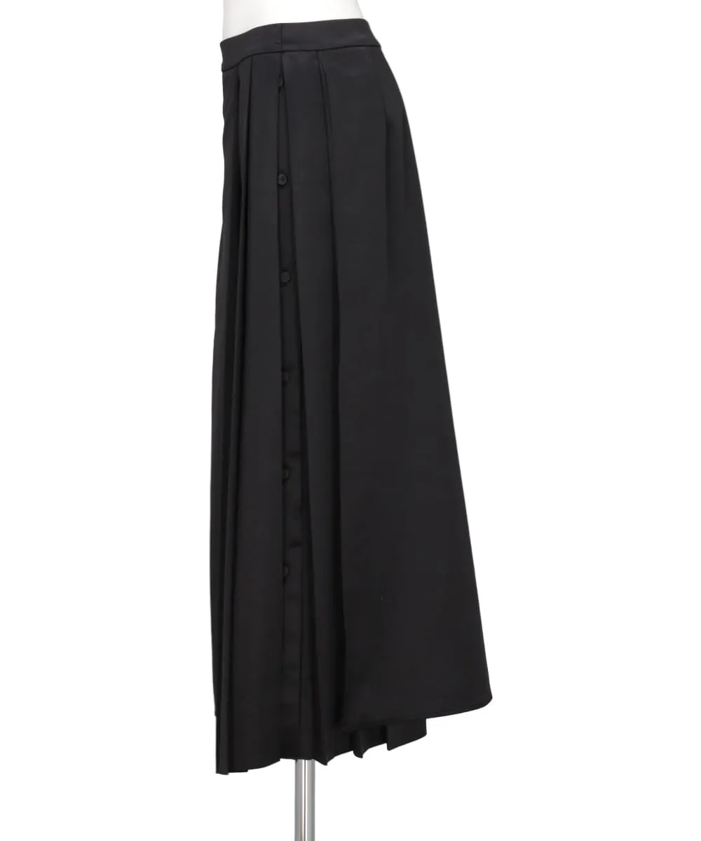 STAIN PLEATED RAP SKIRT