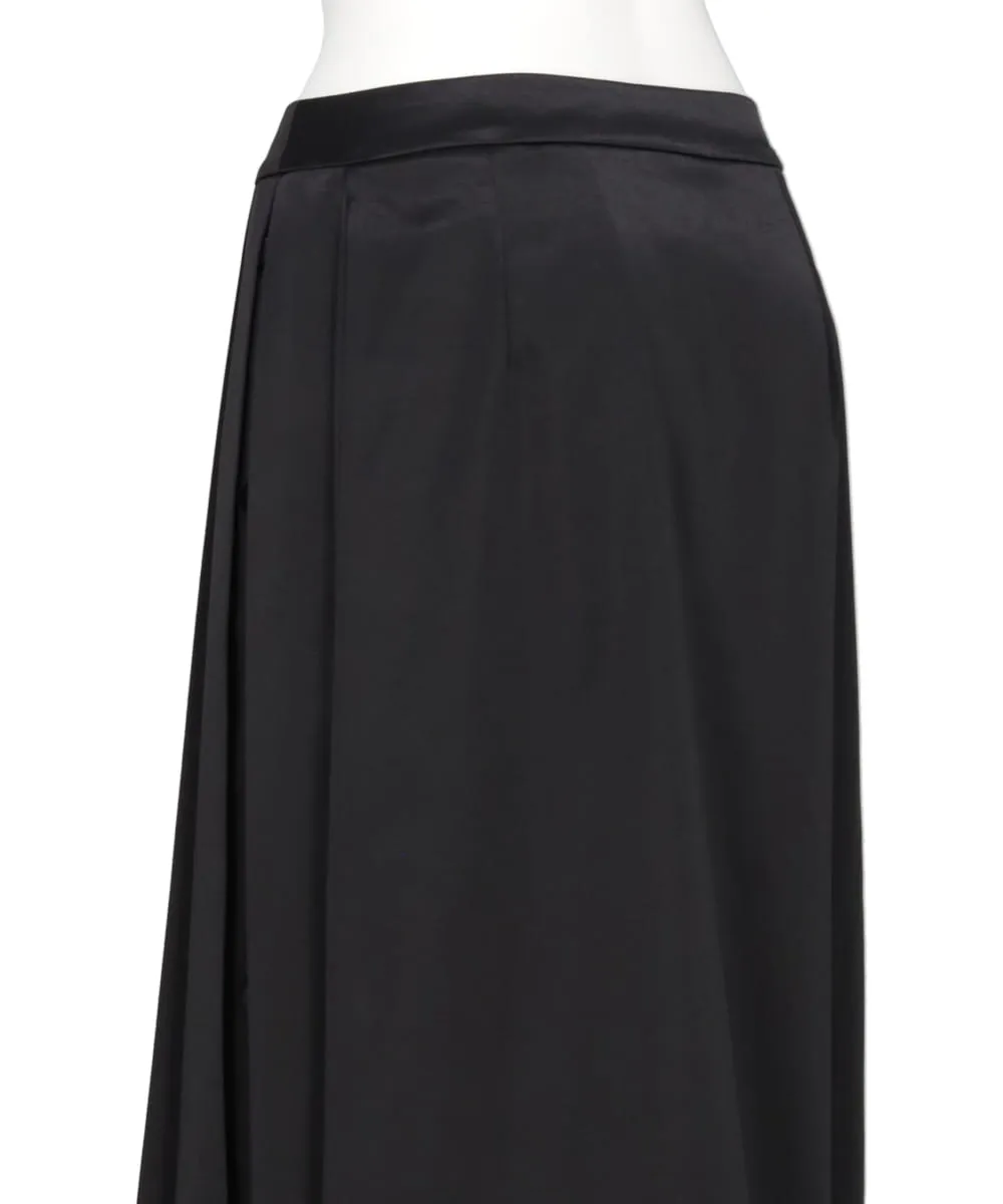 STAIN PLEATED RAP SKIRT