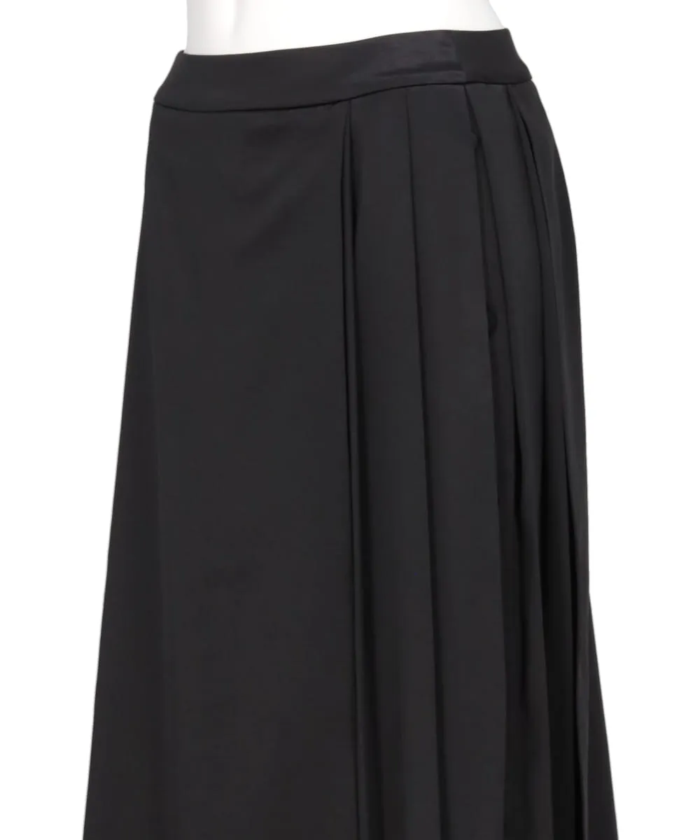 STAIN PLEATED RAP SKIRT