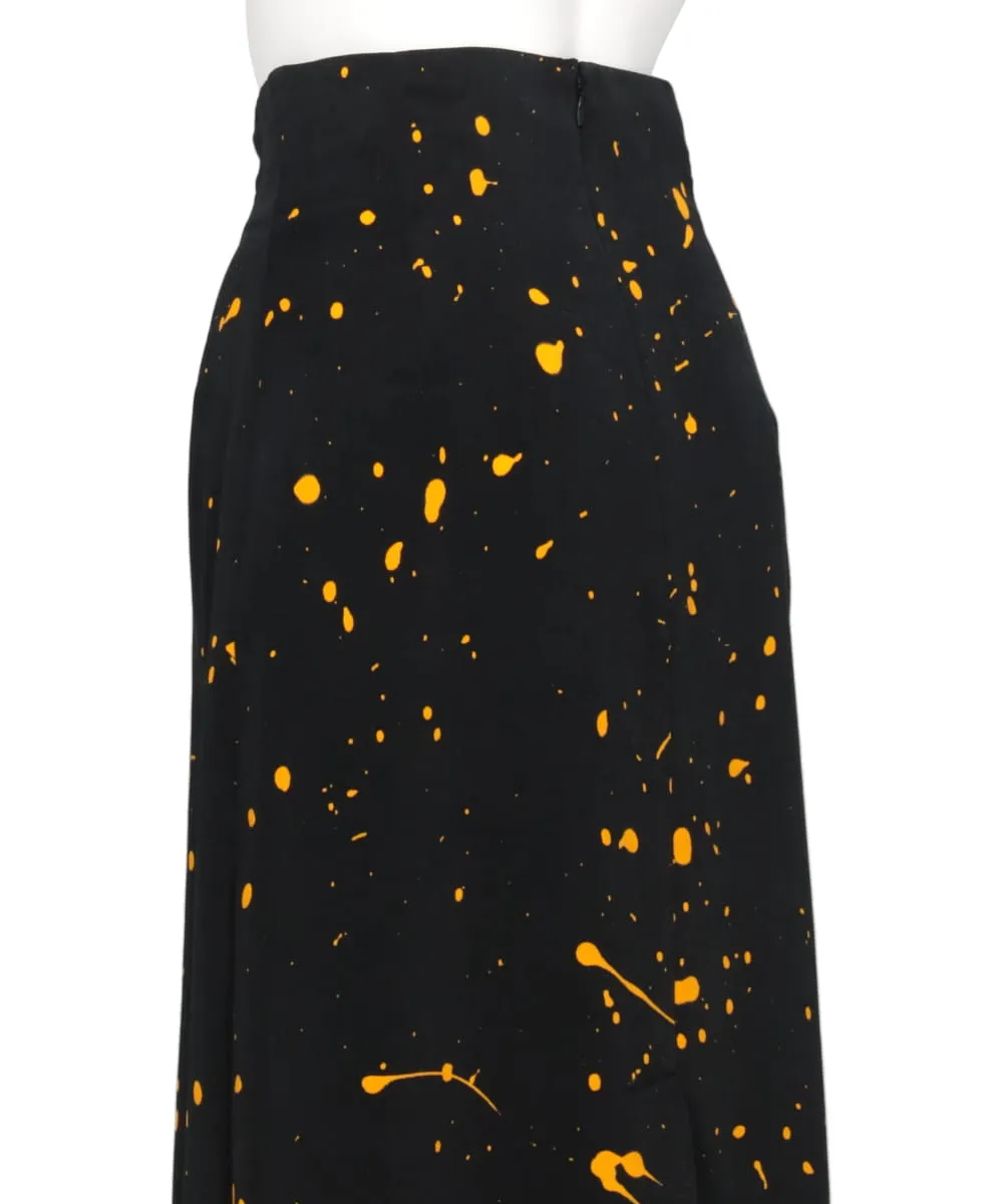 HAND PAINT BASSEN STRAIGHT LONG SKIRT