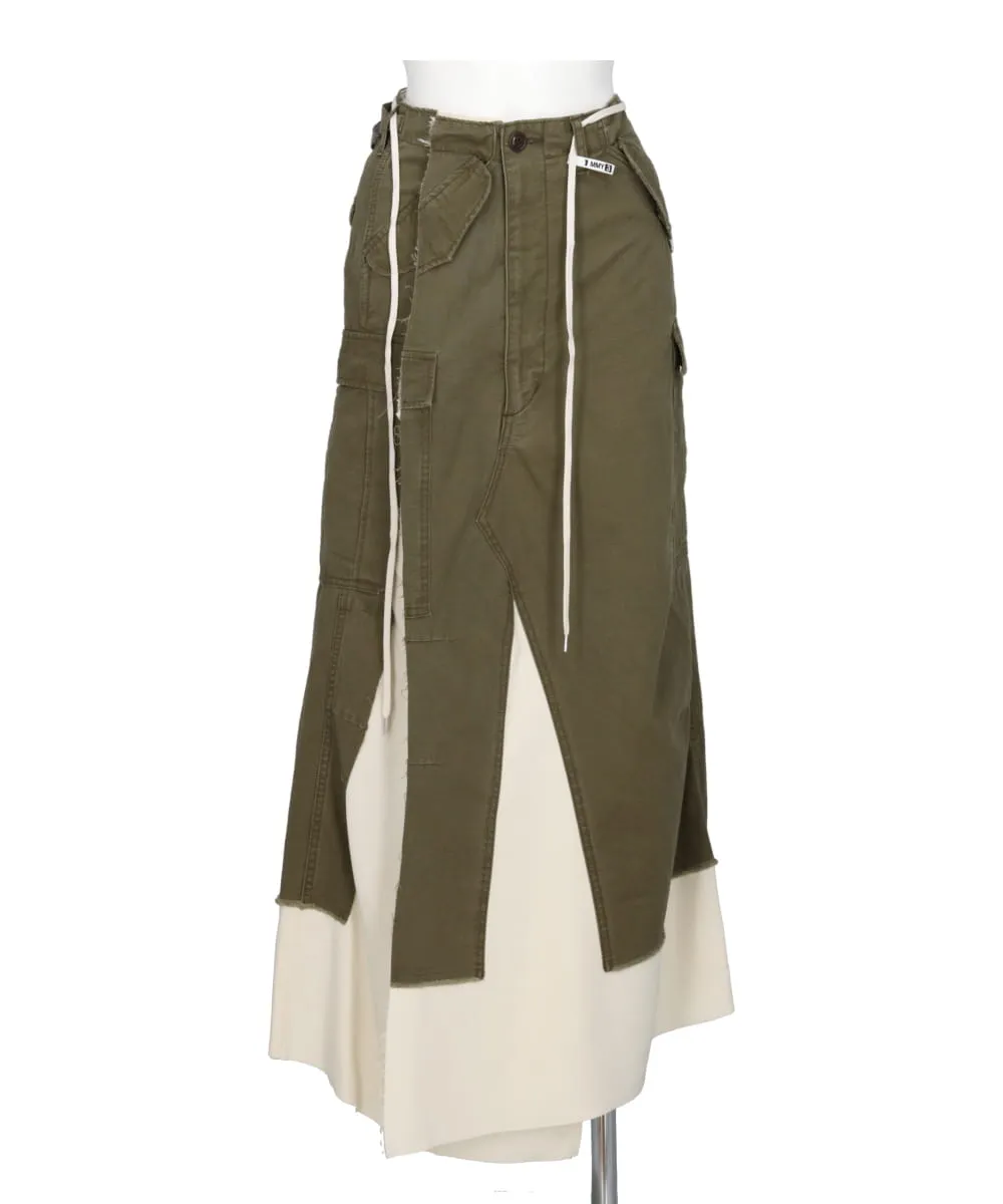 MILLITARY PANTS COMBINED SKIRT