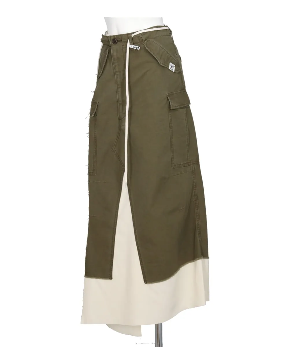 MILLITARY PANTS COMBINED SKIRT