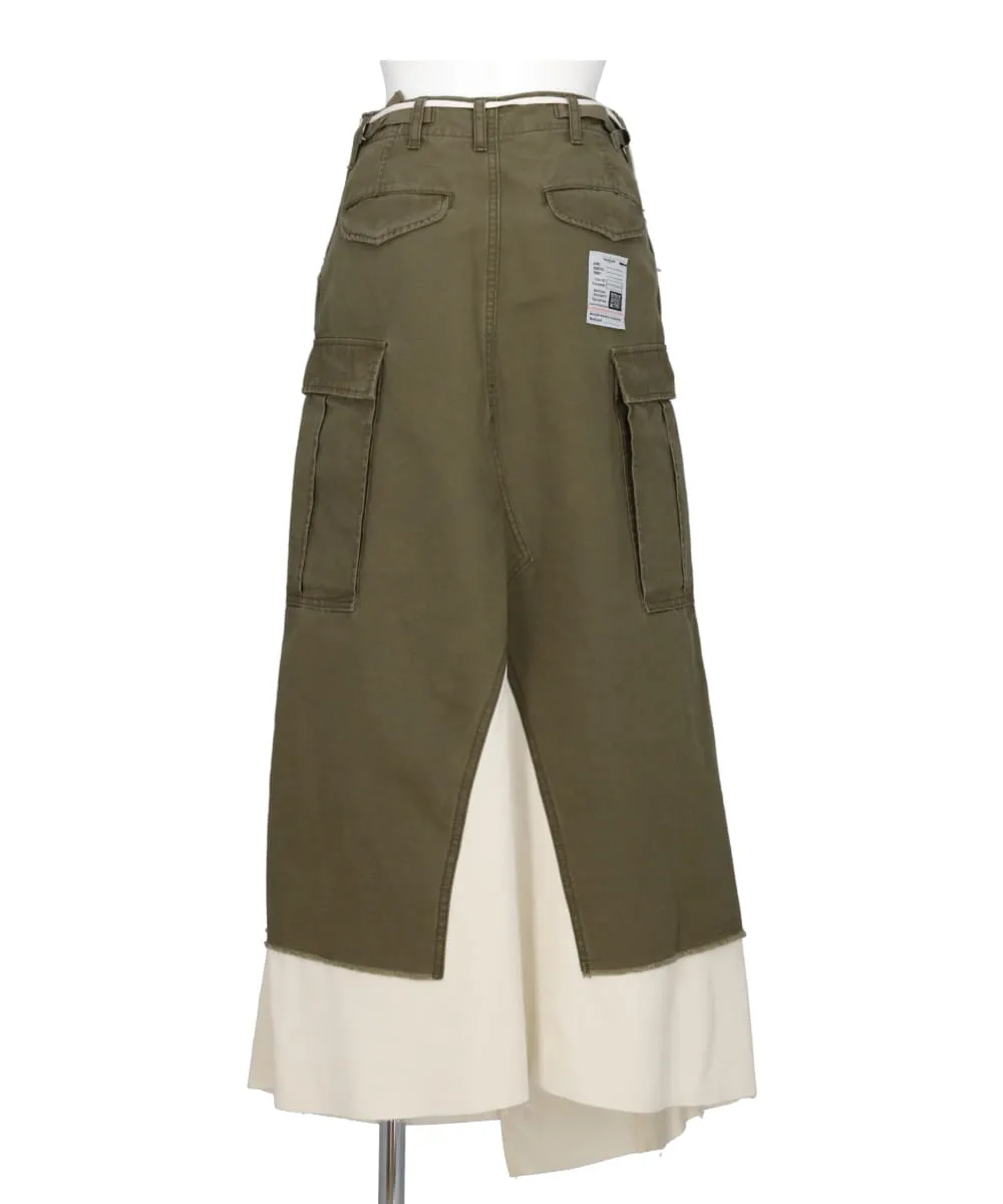 MILLITARY PANTS COMBINED SKIRT