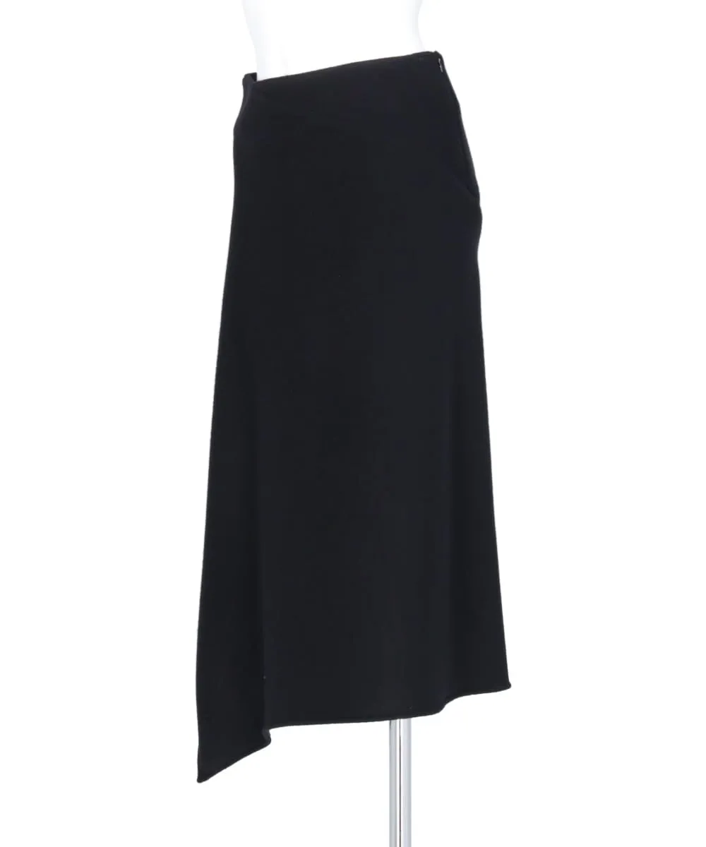 1 PIECE ASYMMETRICAL SKIRT IN DOUBLE FACE BEAVER