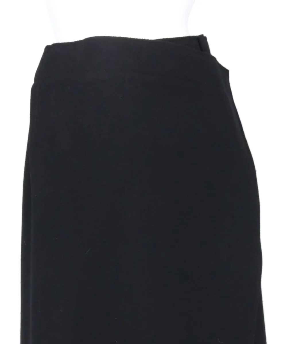 2 PIECE WRAP SKIRT IN WOOL MELTON