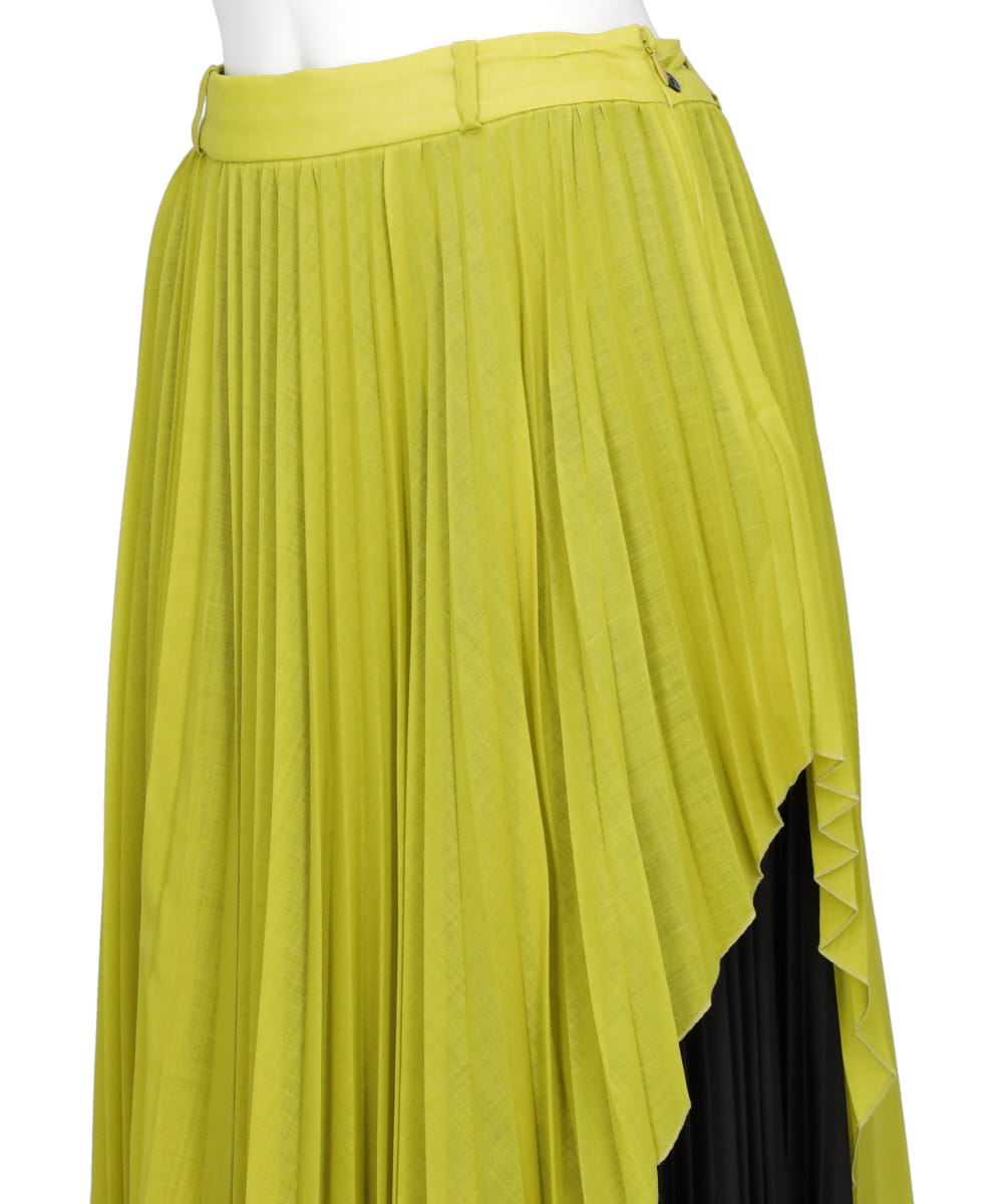 CONNECTED PLEATED SKIRT