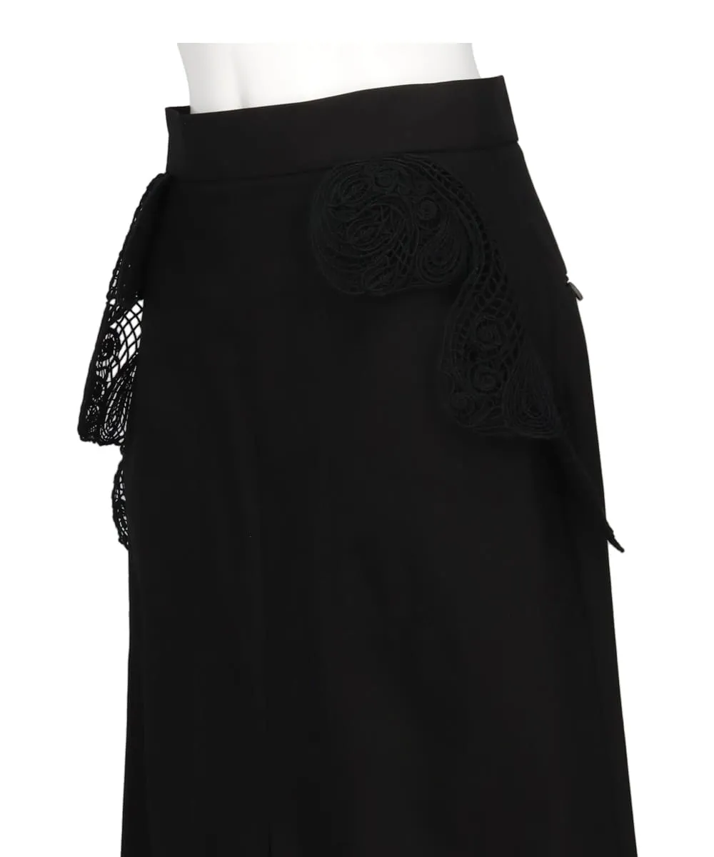 Mame Kurogouchi（マメクロゴウチ）2024SS コード刺繍コットンスカート 