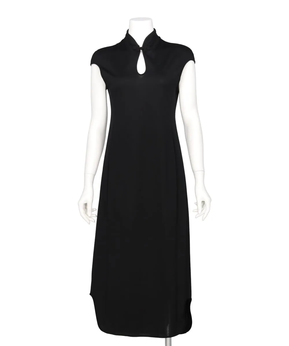 SUVIN COTTON FRENCH SLEEVE JERSEY DRESS