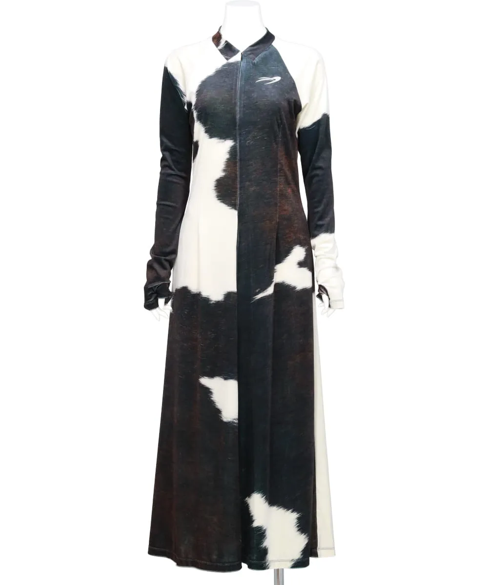 COWHIDE VELOR CYCLING DRESS