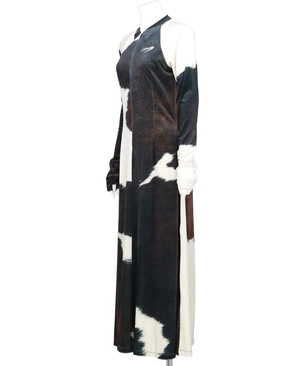 COWHIDE VELOR CYCLING DRESS