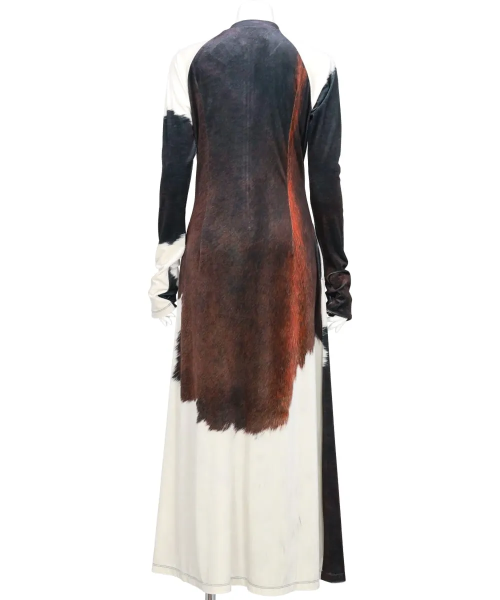 COWHIDE VELOR CYCLING DRESS