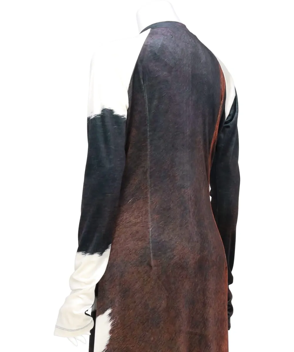 COWHIDE VELOR CYCLING DRESS