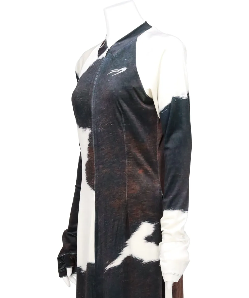 COWHIDE VELOR CYCLING DRESS