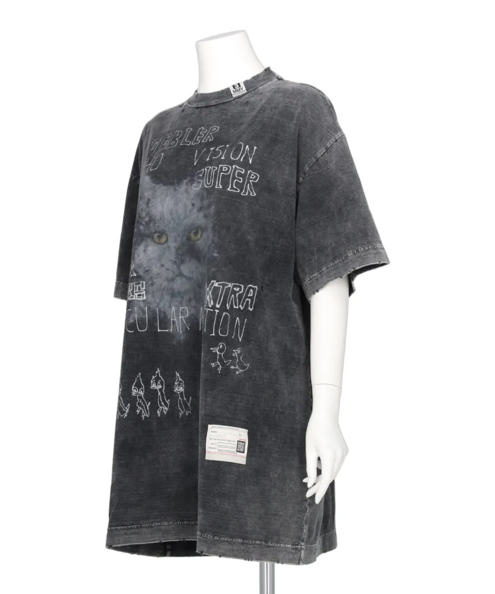 BLEACHED T-SHIRT DRESS