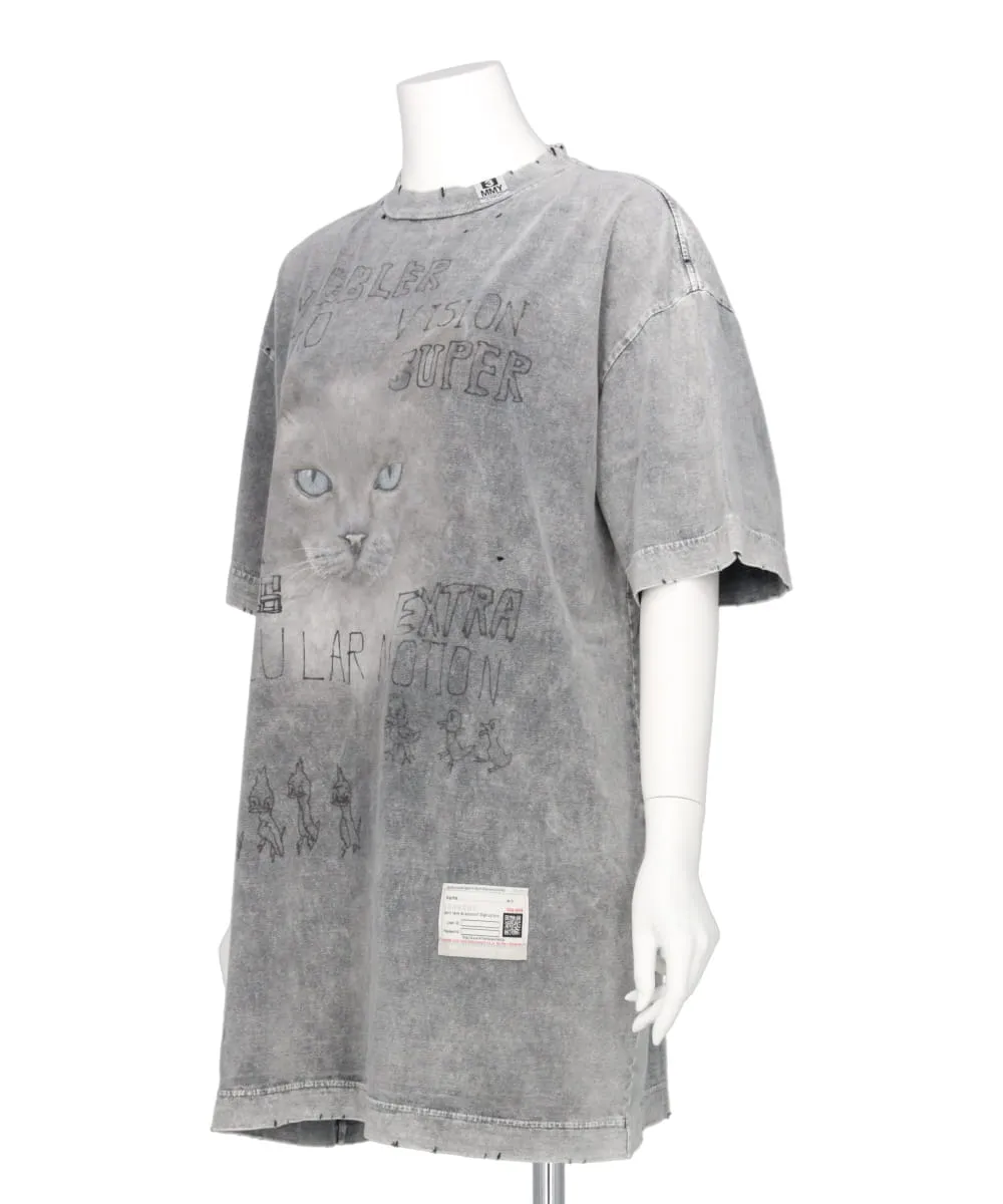 BLEACHED T-SHIRT DRESS