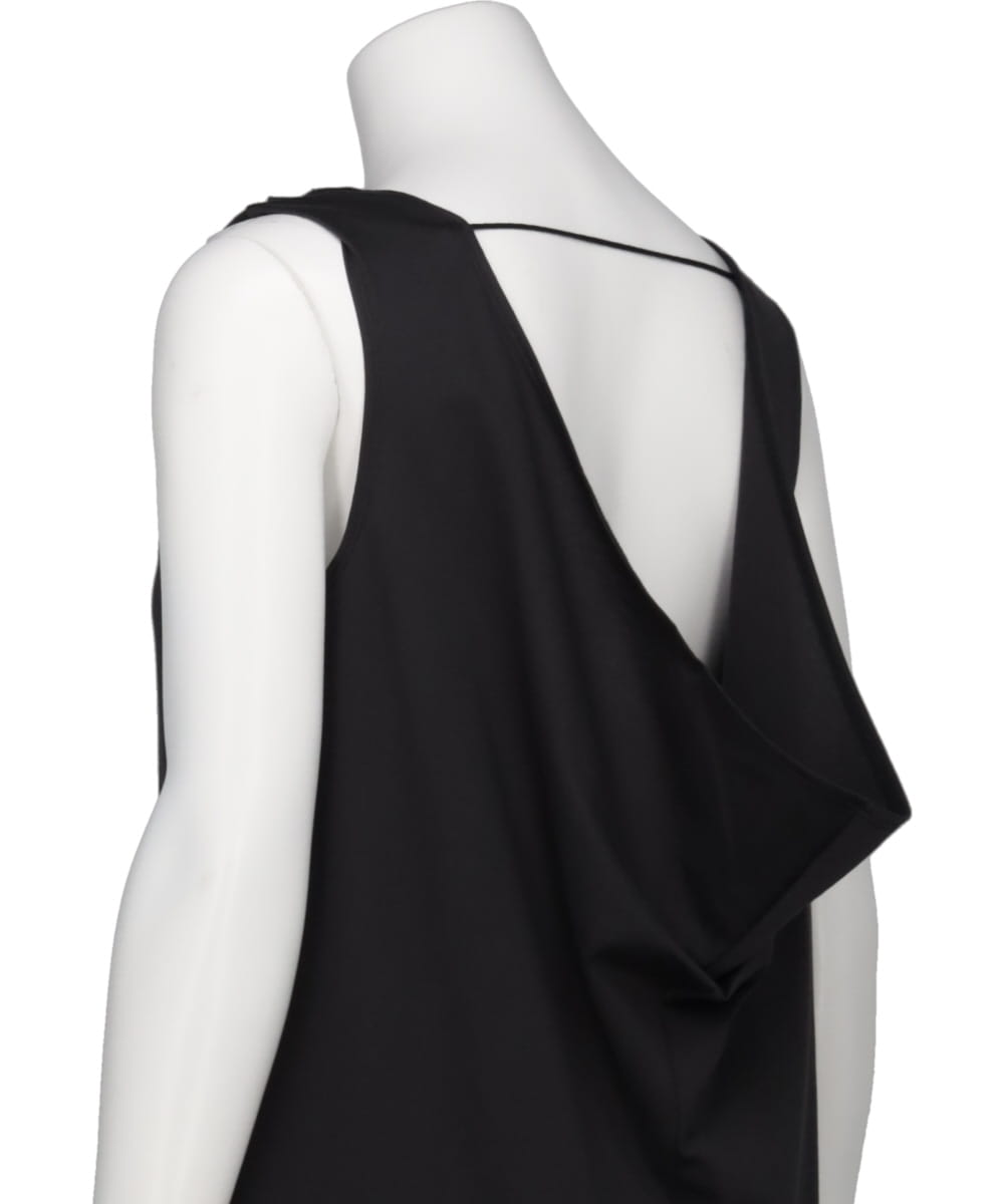 CLEFF BACK DRAPE DRESS