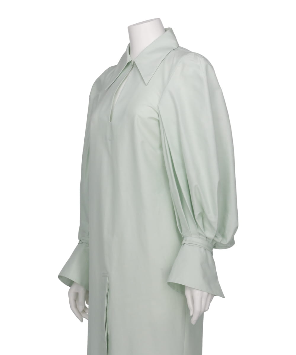 mame kurogouchi Silk Cotton TuckedBlouse | angeloawards.com