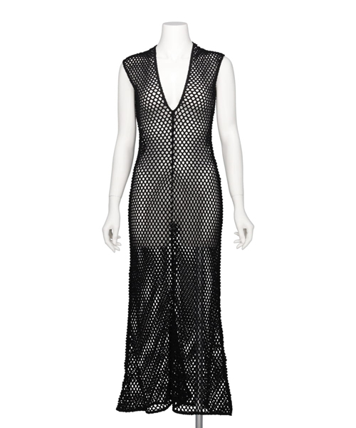 MESH JACQUARD DRESS